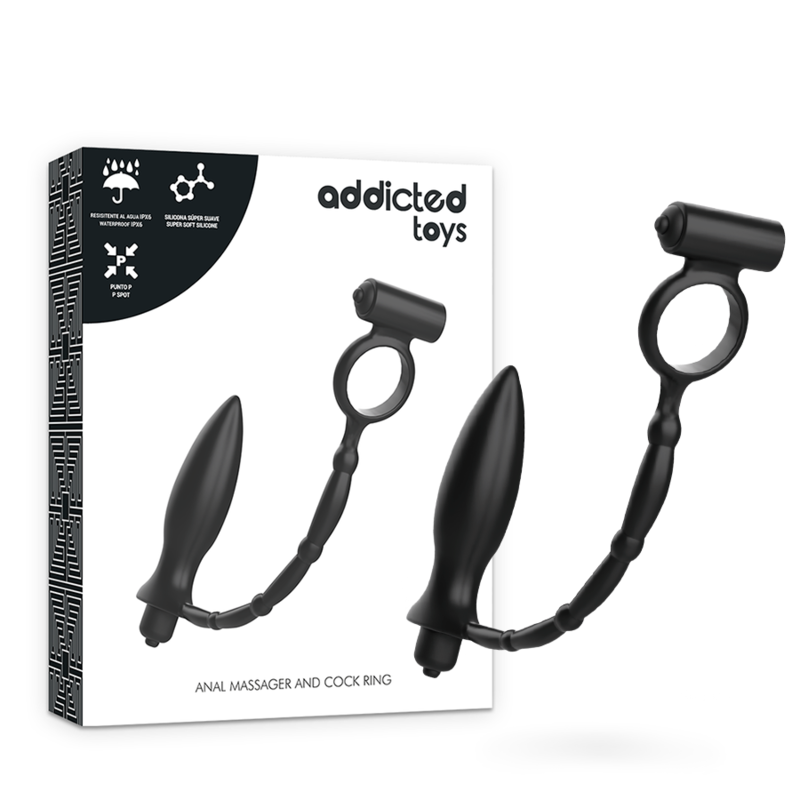 ADDICTED TOYS - ANAL PLUG WITH VIBRATORY RING - 4