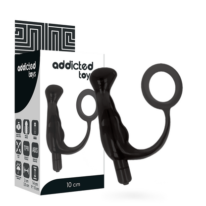 ADDICTED TOYS - VIBRATOR PROST TICO BLACK 10 CM - 3