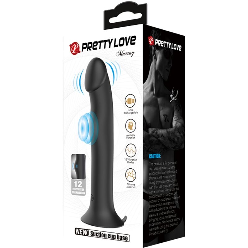 PRETTY LOVE - MURRAY BLACK VIBRATOR AND CLITORAL SUCKER