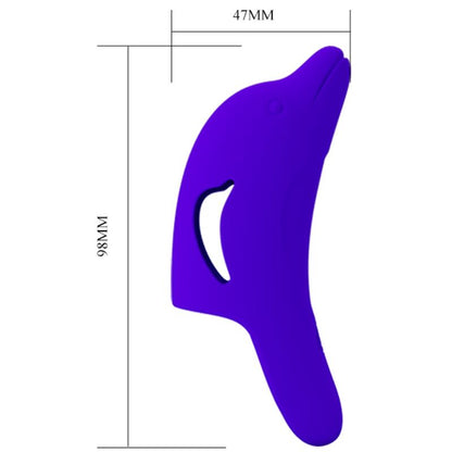 PRETTY LOVE - POWERFUL DOLPHINI FINGER STIMULATOR DARK BLUE