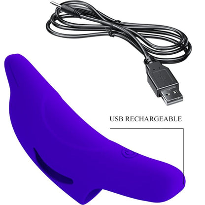 PRETTY LOVE - POWERFUL DOLPHINI FINGER STIMULATOR DARK BLUE