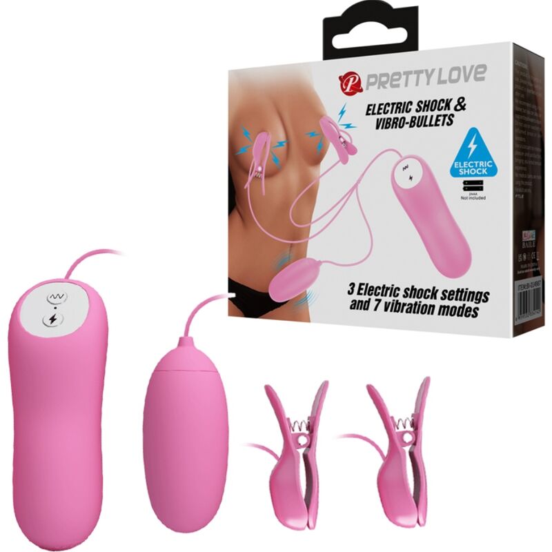 PRETTY LOVE - TWEEZERS WITH VIBRATION AND PINK ELETROSHOCK - 3