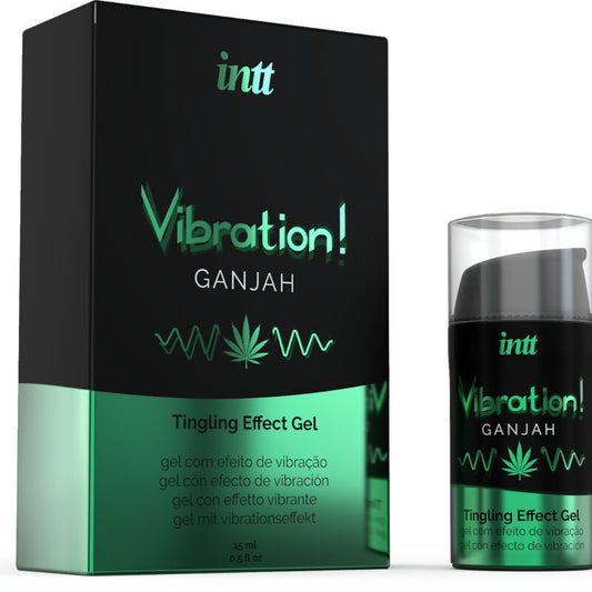 INTT - POWERFUL INTIMATE STIMULANT LIQUID VIBRATING GEL CANNABIS 15ML - 1