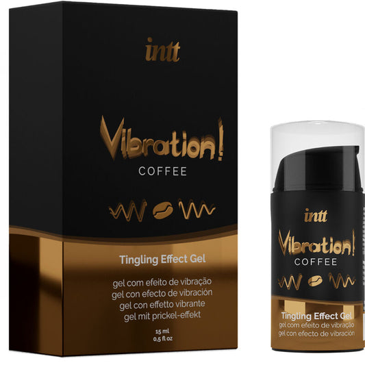 INTT - POWERFUL INTIMATE VIBRATING LIQUID GEL COFFEE 15ML