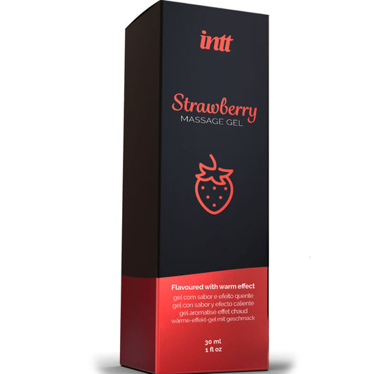 INTT MASSAGE & ORAL SEX - HOT EFFECT STRAWBERRY FLAVOR MASSAGE GEL - 1