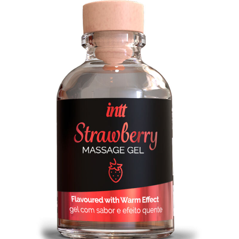 INTT MASSAGE & ORAL SEX - HOT EFFECT STRAWBERRY FLAVOR MASSAGE GEL - 2
