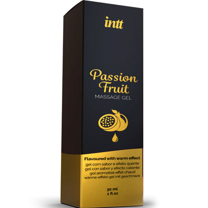 INTT MASSAGE & ORAL SEX - PASSION FRUIT FLAVORED MASSAGE GEL WITH HEAT EFFECT - 1