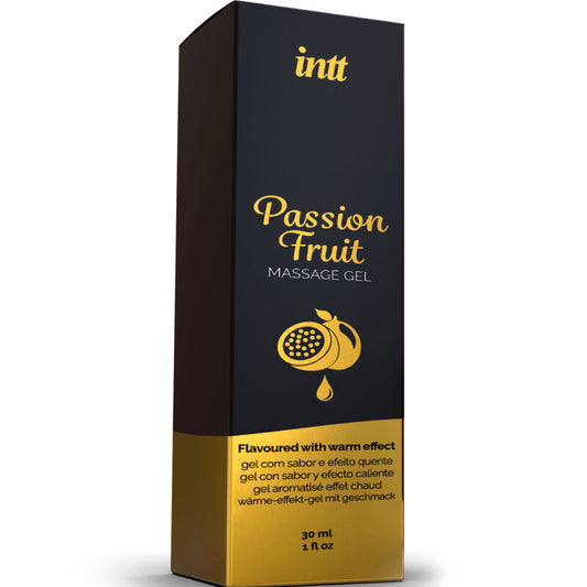 INTT MASSAGE & ORAL SEX - PASSION FRUIT FLAVORED MASSAGE GEL WITH HEAT EFFECT - 1