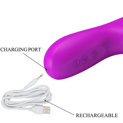 PRETTY LOVE - REESE VIBRATOR WITH PURPLE ROTATION - 5