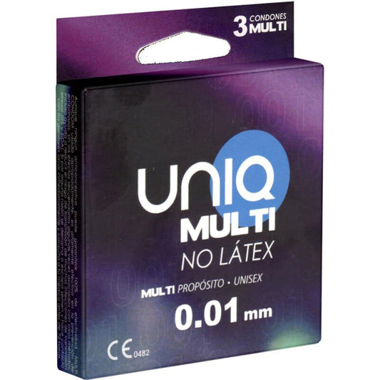 UNIQ - MULTI LATEX FREE CONDOMS 3 UNITS - 1