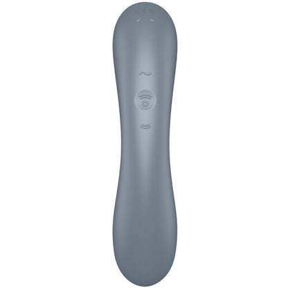 SATISFYER - CURVE TRINITY 1 AIR PULSE VIBRATION GREY - RED - 11