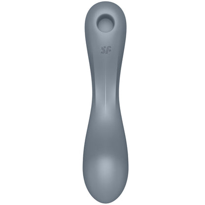 SATISFYER - CURVE TRINITY 1 AIR PULSE VIBRATION GREY - RED - 14