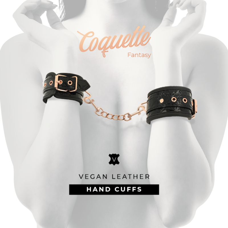 COQUETTE CHIC DESIRE - BLACK EDITION PREMIUM HANDCUFFS WITH NEOPRENE LINING - 7