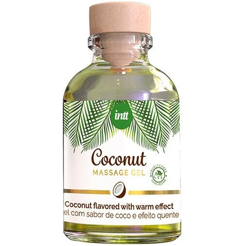 INTT - VEGAN MASSAGE GEL WITH COCONUT FLAVOR AND HEATING EFFECT - 1