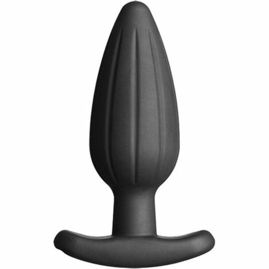ELECTRASTIM - SILICONE BLACK ROCKER BUTT PLUG LARGE - 1