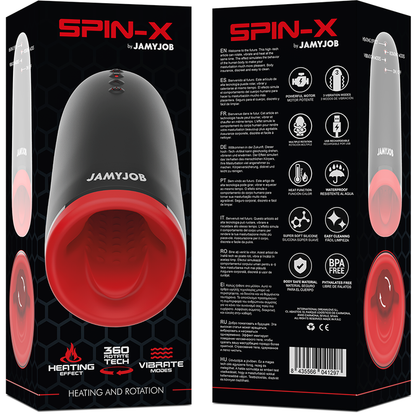 JAMYJOB - SPIN-X HEATING AND ROTATING MASTURBATOR