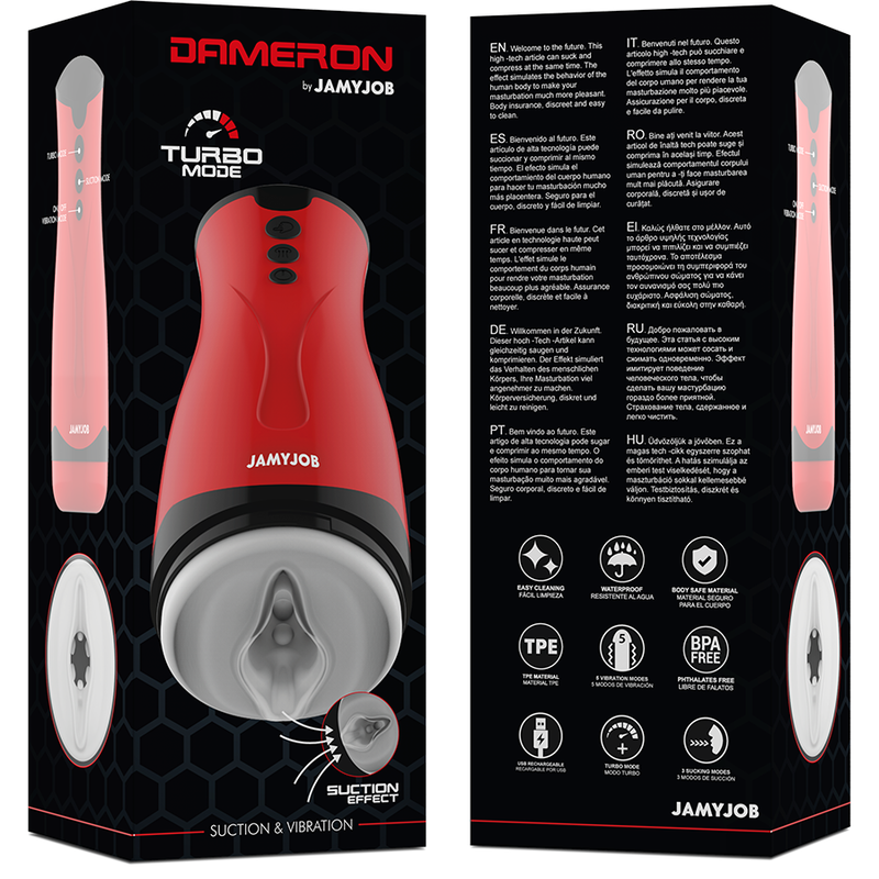 JAMYJOB - DAMERON SUCTION AND VIBRATION MASTURBATOR - 6