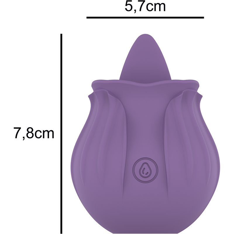 INTENSE - VIOLET CL TORIS STIMULATOR 10 VIBRATIONS LILAC - 4