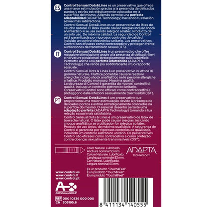 CONTROL - SENSUAL DOTS & LINES POINTS AND STRETCH MARKS 12 UNITS - 2