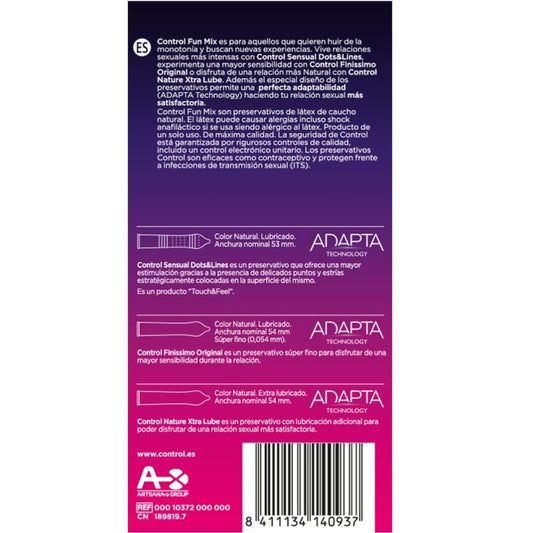CONTROL - SENTITI DIVERTIMENTO MIX 6 UDS - Secretroomsexyshop