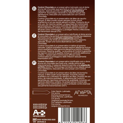 CONTROL - ADAPTA CHOCOLATE CONDOMS 12 UNITS - 2