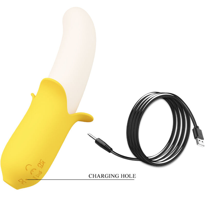 PRETTY LOVE - BANANA GEEK SUPER POWER 7 VIBRATIONS UP&DOWN SILICONE BLACK - 4