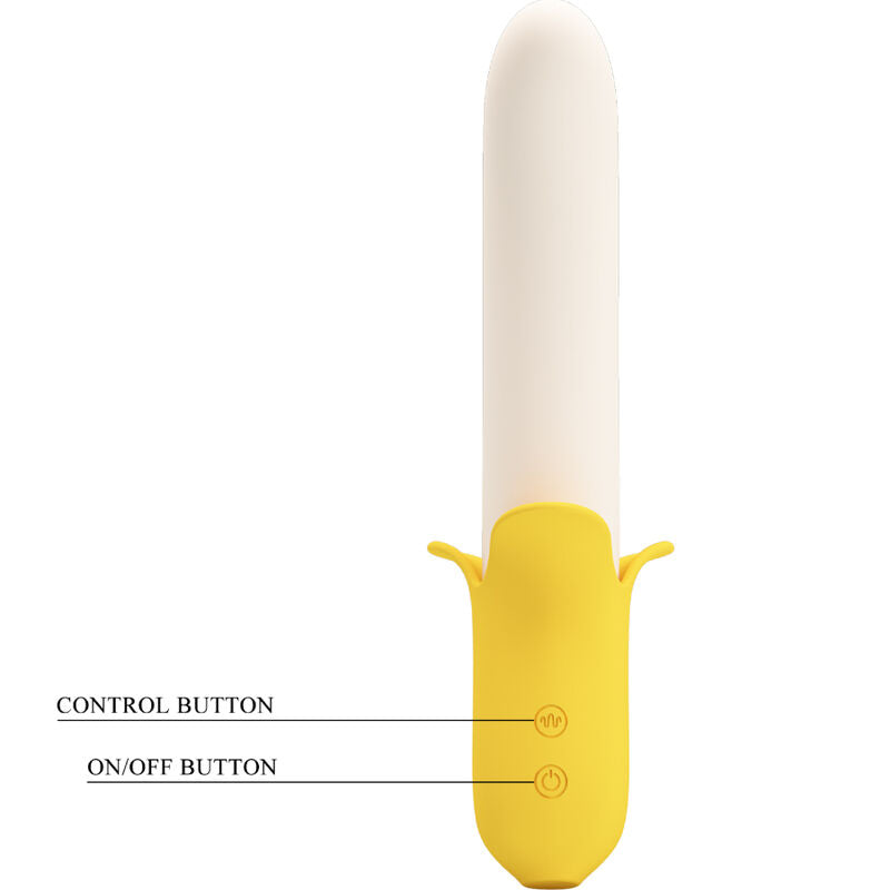 PRETTY LOVE - BANANA GEEK SUPER POWER 7 VIBRATIONS UP&DOWN SILICONE BLACK - 5