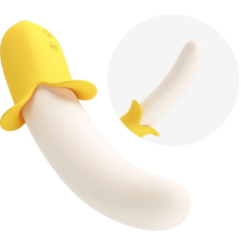 PRETTY LOVE - BANANA GEEK SUPER POWER 7 VIBRATIONS UP&DOWN SILICONE BLACK - 6