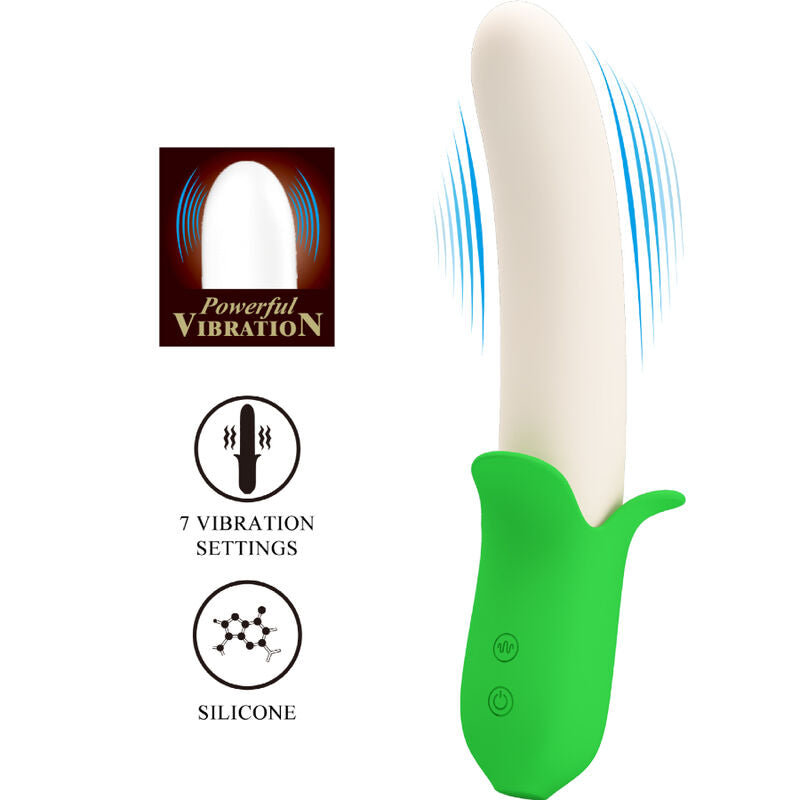 PRETTY LOVE - BANANA KNIGHT SUPER POWER 7 SILICONE VIBRATIONS - 7