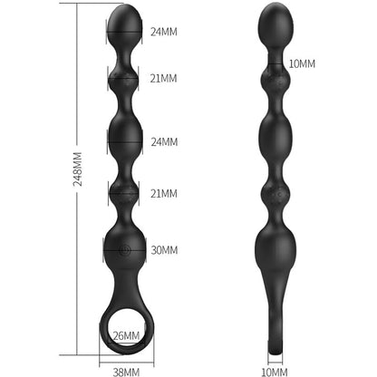PRETTY LOVE - VAN ANAL BALLS 10 VIBRATIONS RECHARGEABLE SILICONE - 7