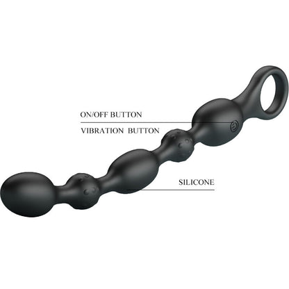 PRETTY LOVE - VAN ANAL BALLS 10 VIBRATIONS IN RECHARGEABLE SILICONE