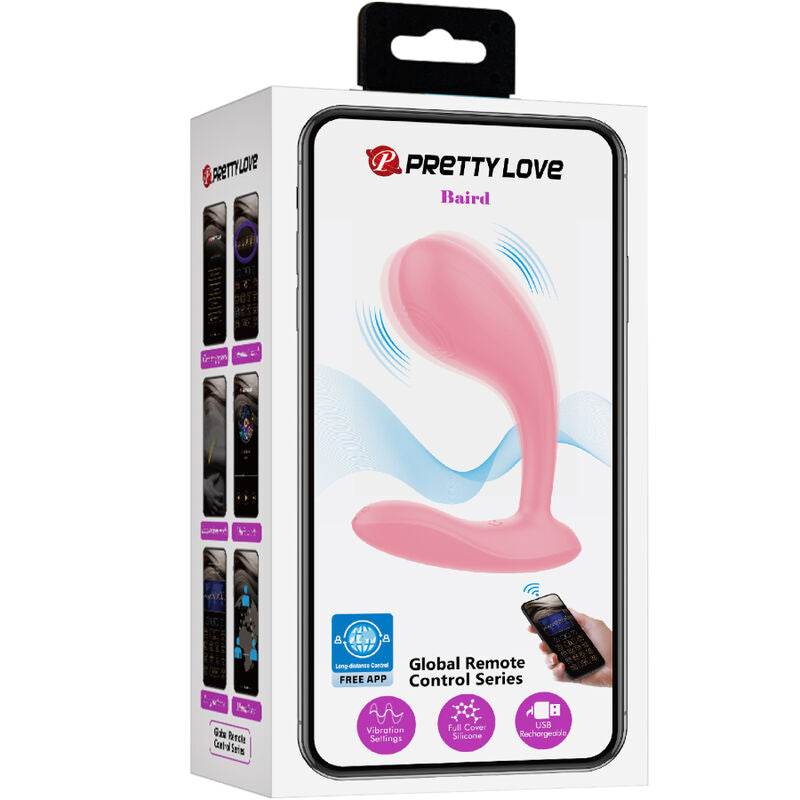 PRETTY LOVE - BAIRD G-SPOT 12 VIBRATIONS RECHARGEABLE PINK APP - 3