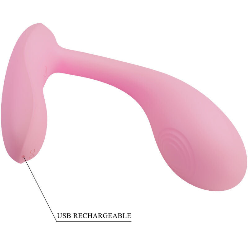PRETTY LOVE - BAIRD G-SPOT 12 VIBRATIONS RECHARGEABLE PINK APP - 5