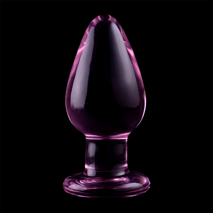 NEBULA SERIES BY IBIZA - BOROSILICATE GLASS ANAL PLUG MODEL 3 TRANSPARENT 11 CM -O- 5 CM
