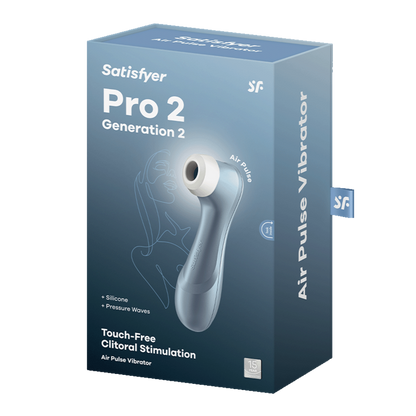SATISFYER - PRO 2 AIR PULSE STIMULATOR BLUE - LILAC - 5