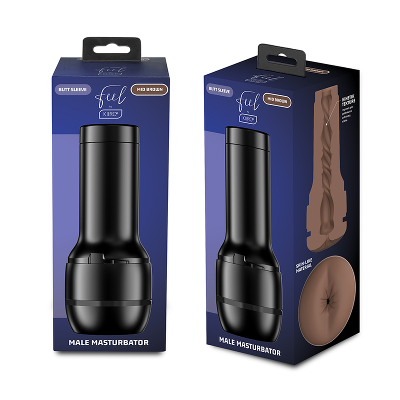 KIIROO - FEEL STROKER GENERIC ASS MASTURBATOR - MEDIUM BROWN 
