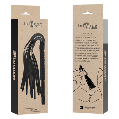 INTENSE - FETISH VEGAN LEATHER FLOGGER - 4