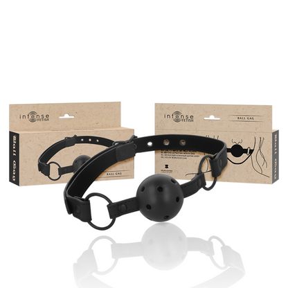 INTENSE - FETISH VEGAN LEATHER BALL GAG - 5