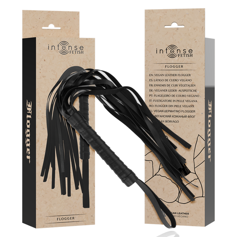 INTENSE - FETISH VEGAN LEATHER FLOGGER - 5