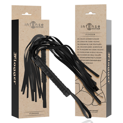 INTENSE - FETISH VEGAN LEATHER FLOGGER - 5