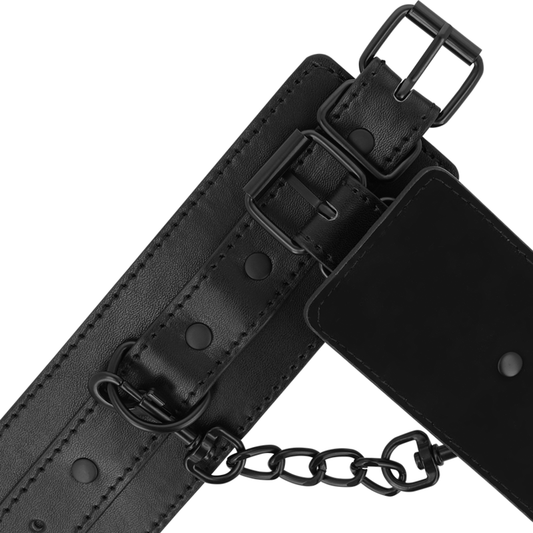 INTENSE - FETISH VEGAN LEATHER HANDCUFFS - 1