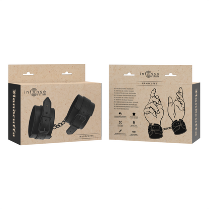 INTENSE - FETISH VEGAN LEATHER HANDCUFFS - 3