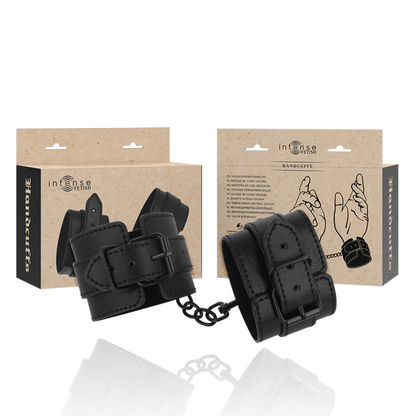 INTENSE - FETISH VEGAN LEATHER HANDCUFFS - 5