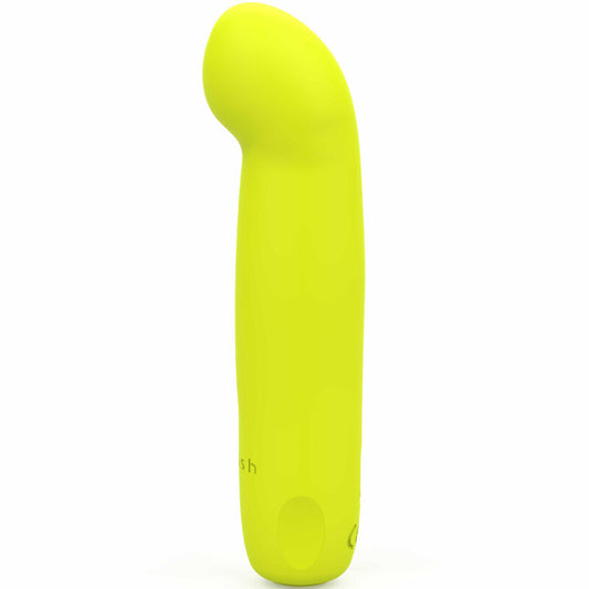 B SWISH - BCUTE CURVE INFINITE CLASSIC RECHARGEABLE SILICONE VIBRATOR YELLOW - 1