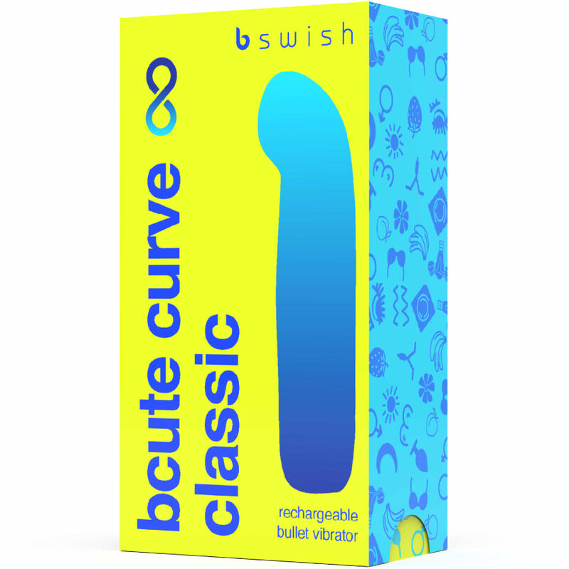 B SWISH - BCUTE CURVE INFINITE CLASSIC RECHARGEABLE SILICONE VIBRATOR YELLOW - 4
