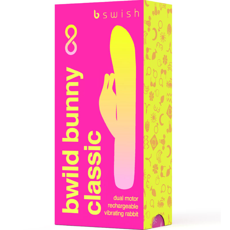 B SWISH - BWILD BUNNY INFINITE CLASSIC RECHARGEABLE VIBRATOR PINK SILICONE - 3