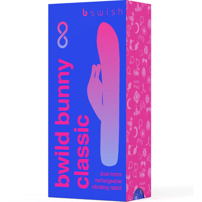 B SWISH - BWILD BUNNY INFINITE CLASSIC RECHARGEABLE VIBRATOR BLUE SILICONE - 5