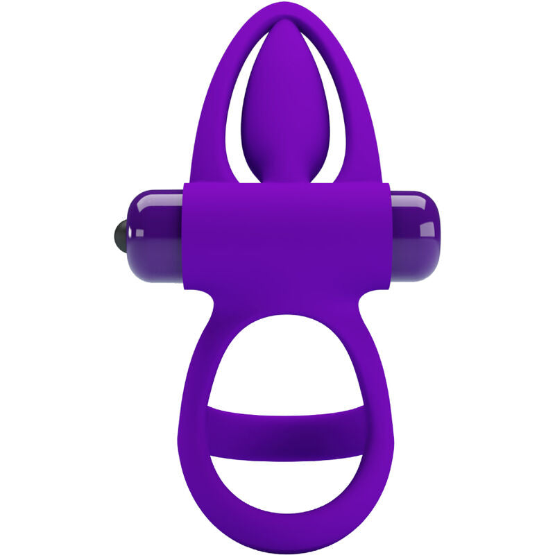 PRETTY LOVE - VIBRATING RING 10 VIBRATIONS IN VIOLET SILICONE