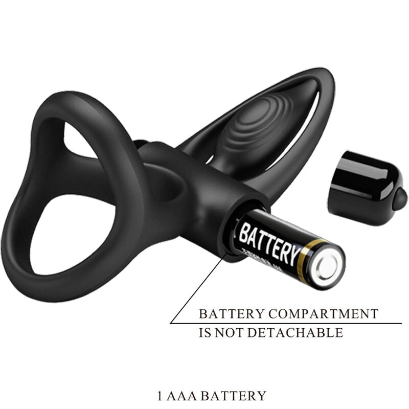 PRETTY LOVE - VIBRATING RING 10 VIBRATIONS BLACK SILICONE - 8