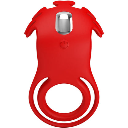 PRETTY LOVE - RUBEN VIBRATOR RING 7 VIBRATIONS SILICONE RED - 6